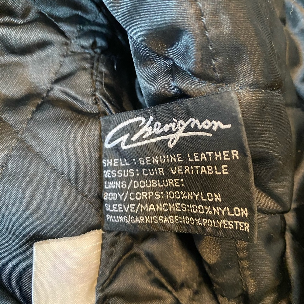 Vintage Chevignon Brown Genuine Leather Distressed Indie Biker Jacket Women S - Picture 11 of 16